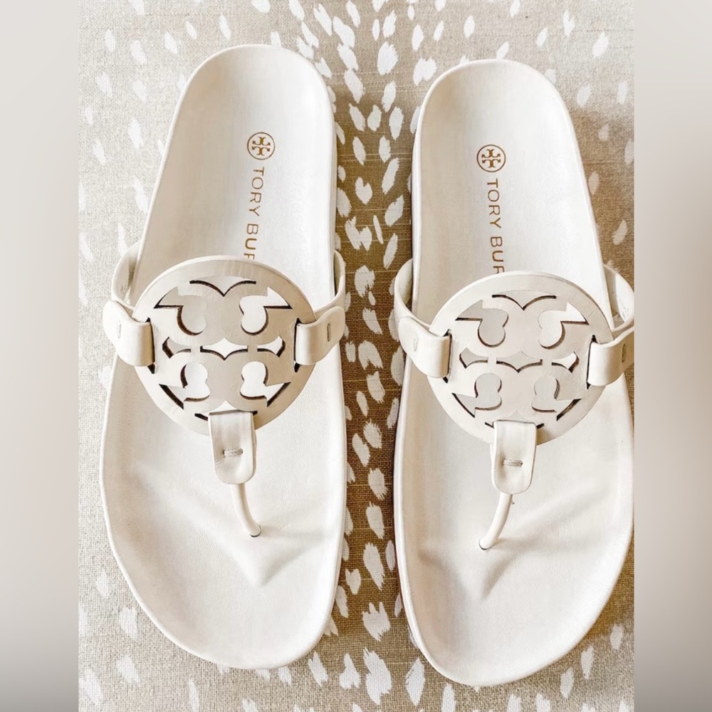 Tory Burch Cloud sandals, worn once,  size 7/38 but runs small